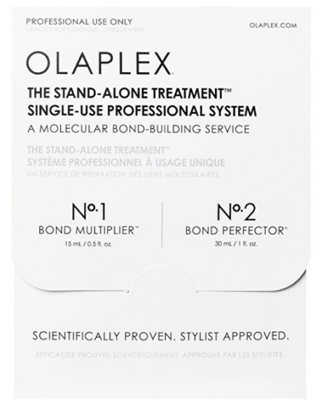 For hair regeneration and nutrition Olaplex Set for dyed or chemically treated hair Stand Alone Treatment woman