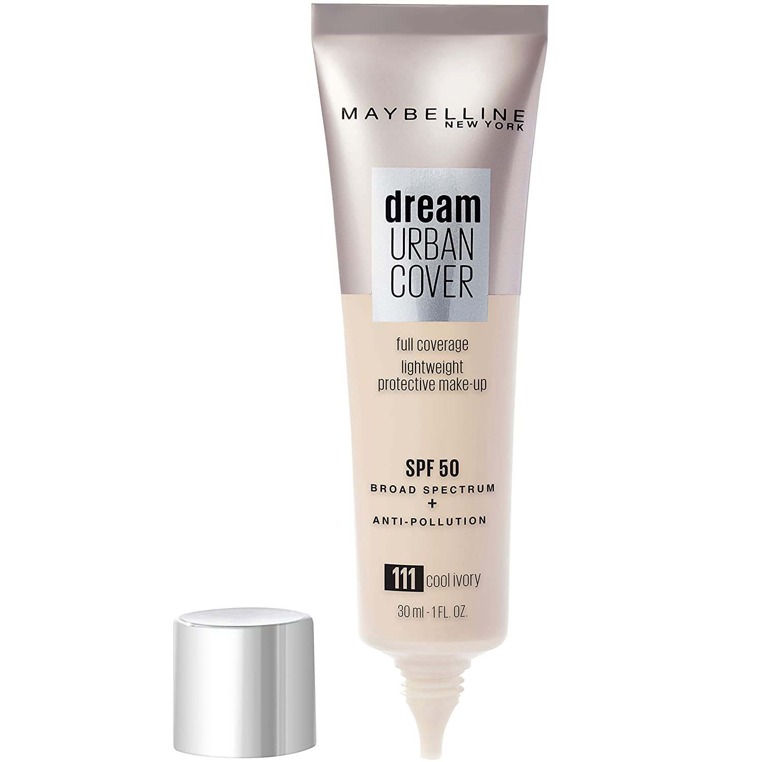 Maybelline Dream Urban Cover Foundation 111 Cool Ivory Spf50 30 Ml