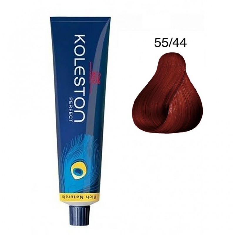 Vopsea permanenta Wella Professionals Koleston Perfect 55/44, Castaniu Deschis Intens Rosu Intens, 60ml