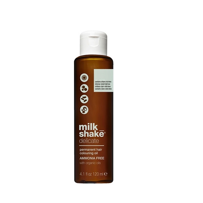 Vopsea permanenta pe baza de ulei Milk Shake Delicate 6.E, Blond Inchis Exotic Natural, 120ml