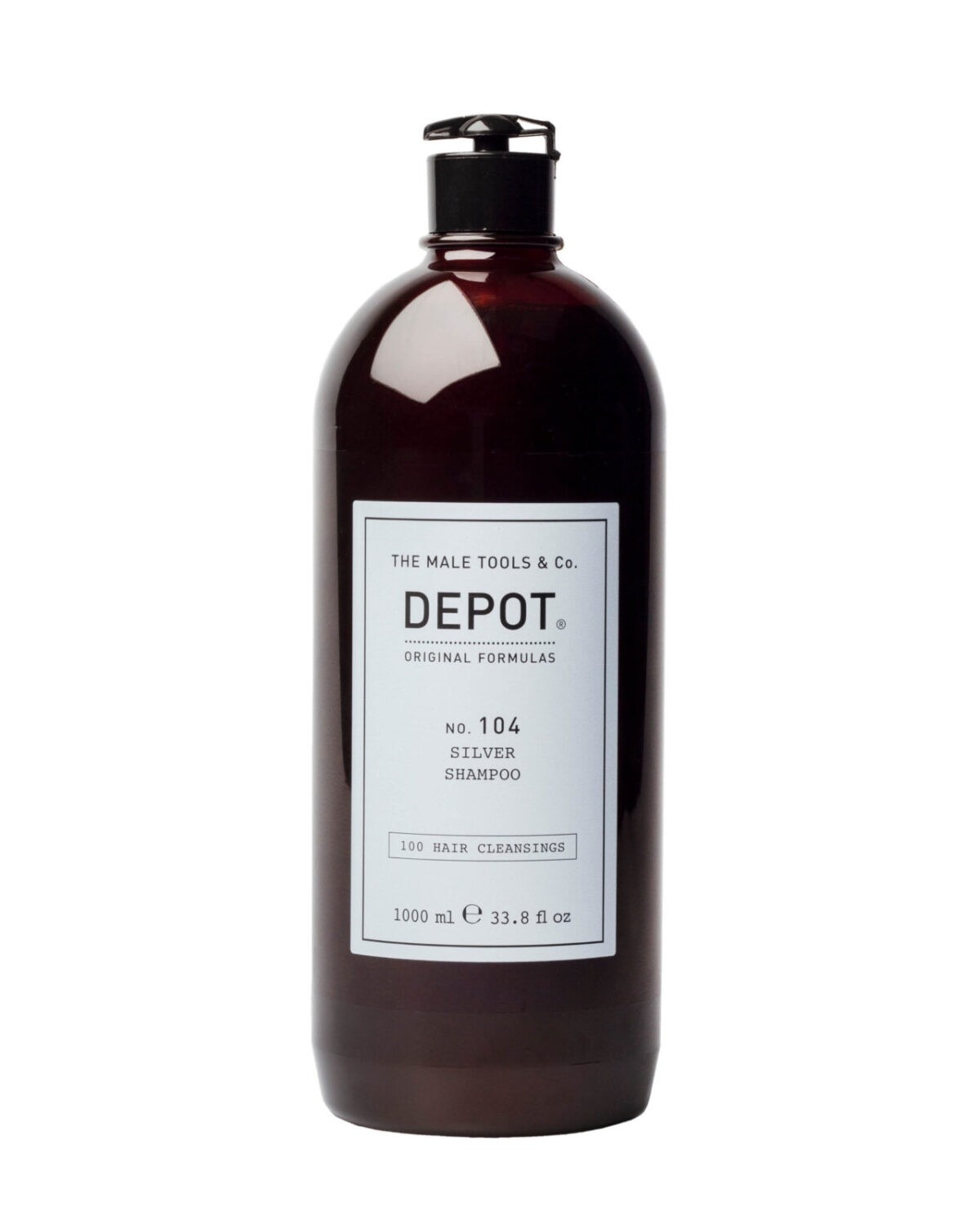 Depot, 100 Hair Cleansing No. 104, Botanical Complex, Hair Shampoo, For Neutralisation Of Yellow Tones, 1000 ml