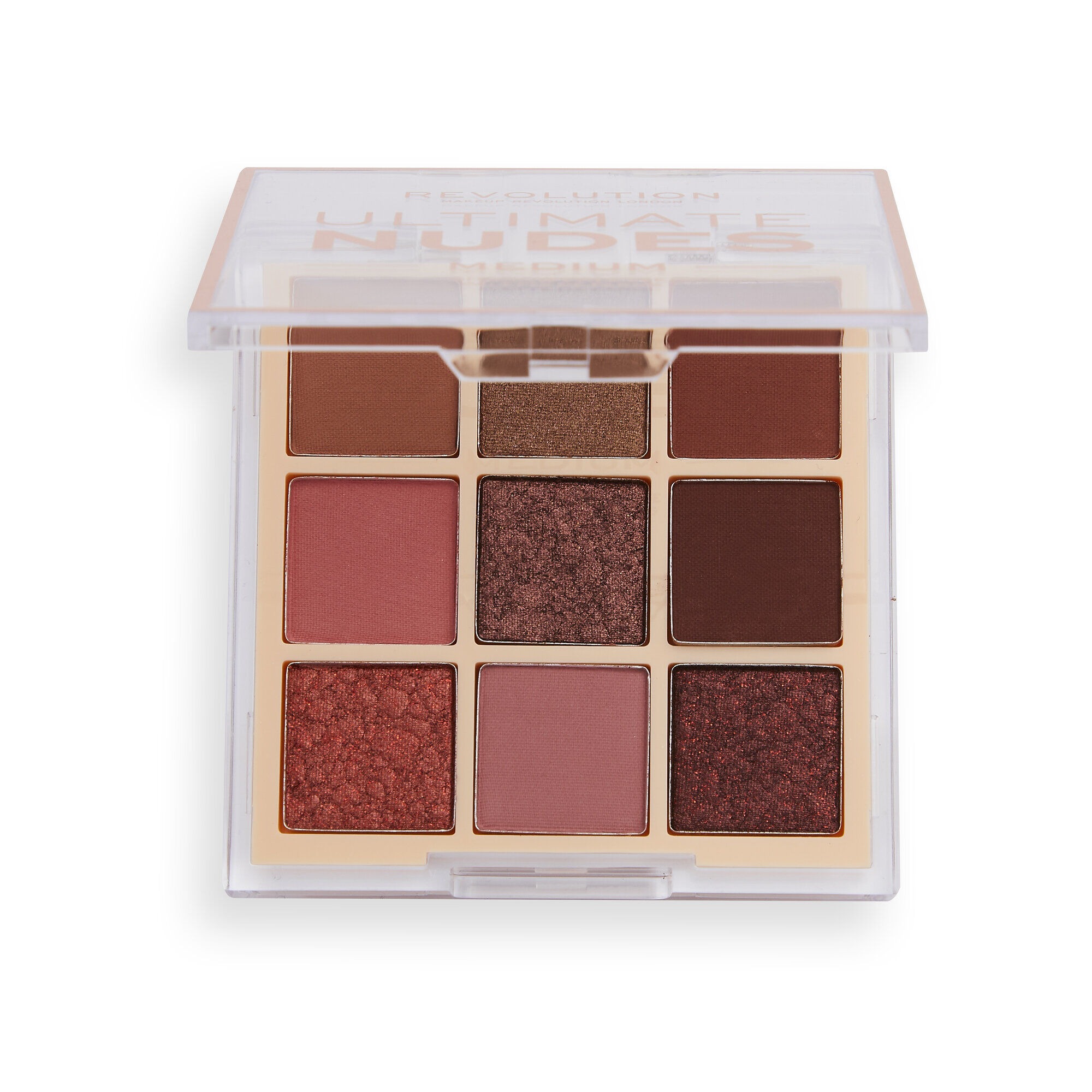 Makeup Revolution, Ultimate Nudes, Eyeshadow Palette, Medium, 8.1 g