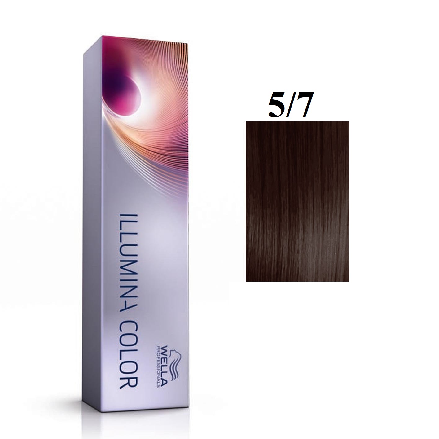 Wella Professionals, Illumina Color, Permanent Hair Dye, 5/7 Light Chestnut Brown, 60 ml