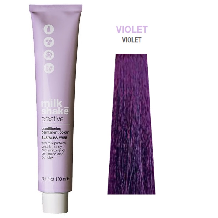 Vopsea permanenta Milk Shake Creative Violet, Violet, 100ml