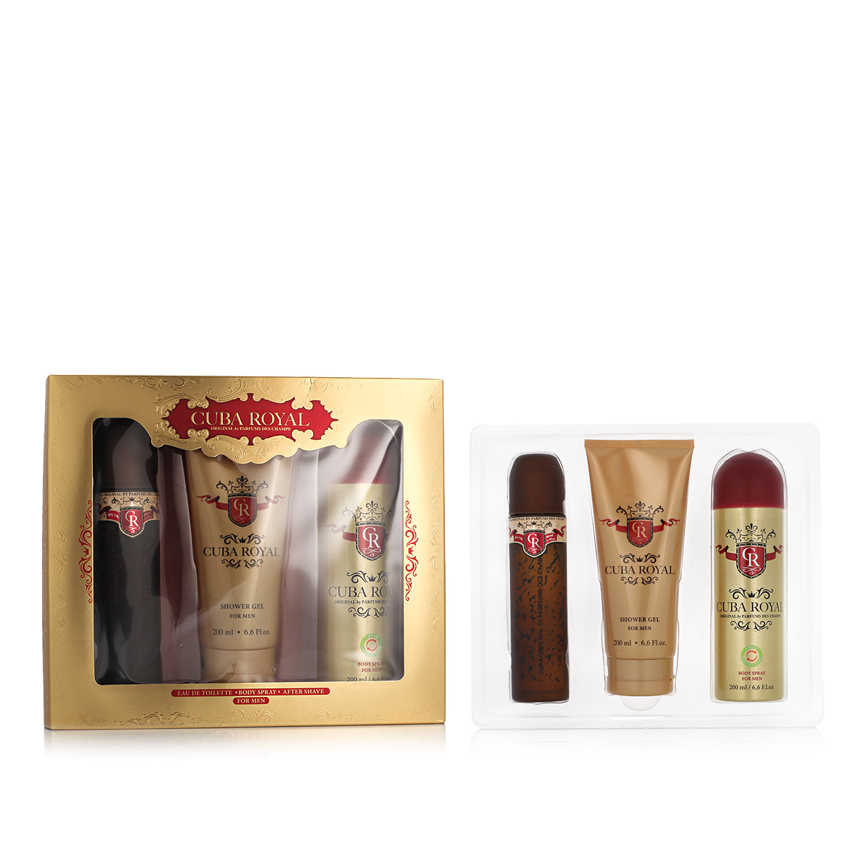 Cuba Royal EDT 100 ml + DEO VAPO 200 ml + SG 200 ml (Barbati)