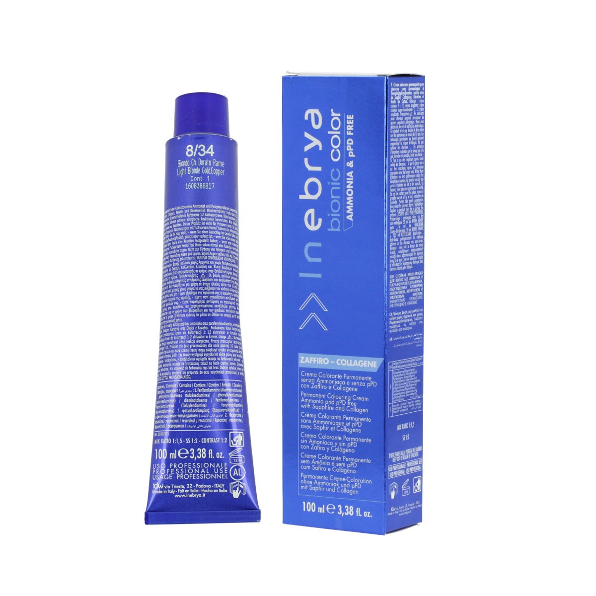 Inebrya Bionic Color Copper (8/34 Light Blonde Golden Copper) 100 ml