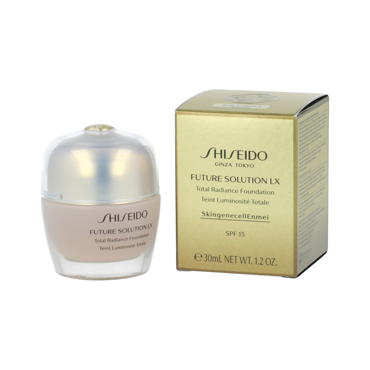Shiseido Future Soultion LX Total Radiance Foundation SPF 15 (R02 Rose) 30 ml