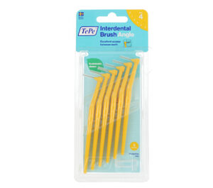 TePe Angle Interdental Brushes 4 Yellow (0,7 mm) 6 pcs