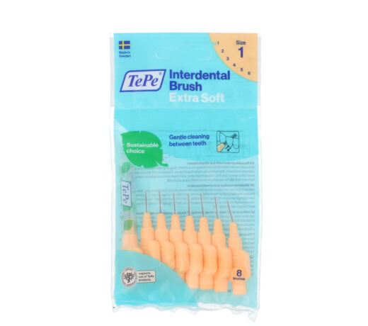TePe Extra Soft Interdental Brushes 1 Orange (0,45 mm) 8 pcs