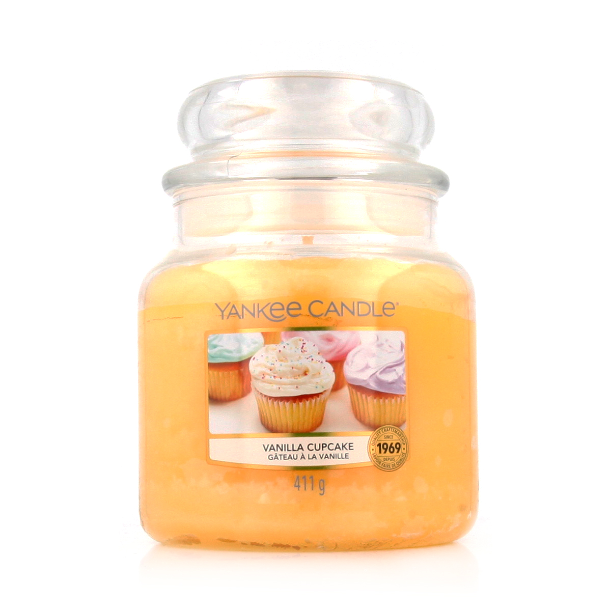 Yankee Candle Classic Medium Jar Candles Scented Candle Vanilla Cupcake 411 g