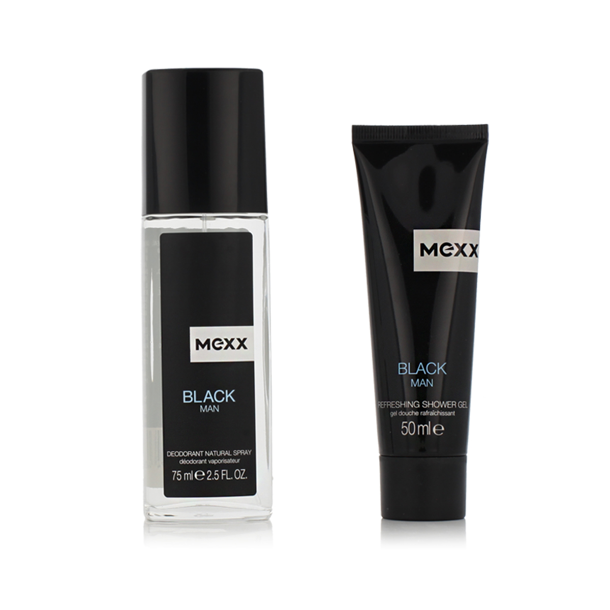 Mexx Black Barbati DEO in glass 75 ml + SG 50 ml (Barbati) - imagine 2