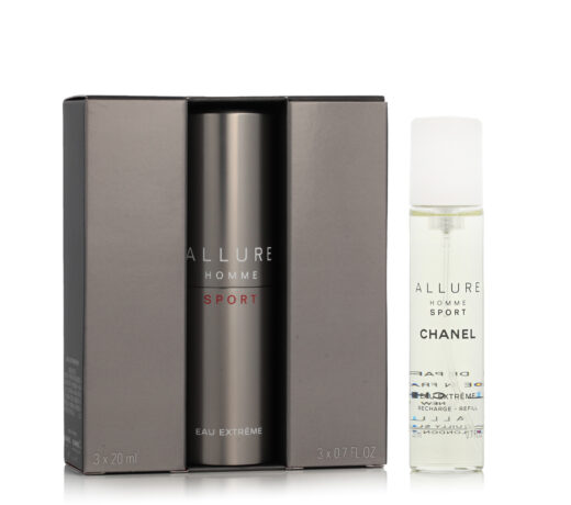 Chanel Allure Homme Sport Eau Extrême EDT Refillable 20 ml + EDT Refill 2 x 20 ml (Barbati)