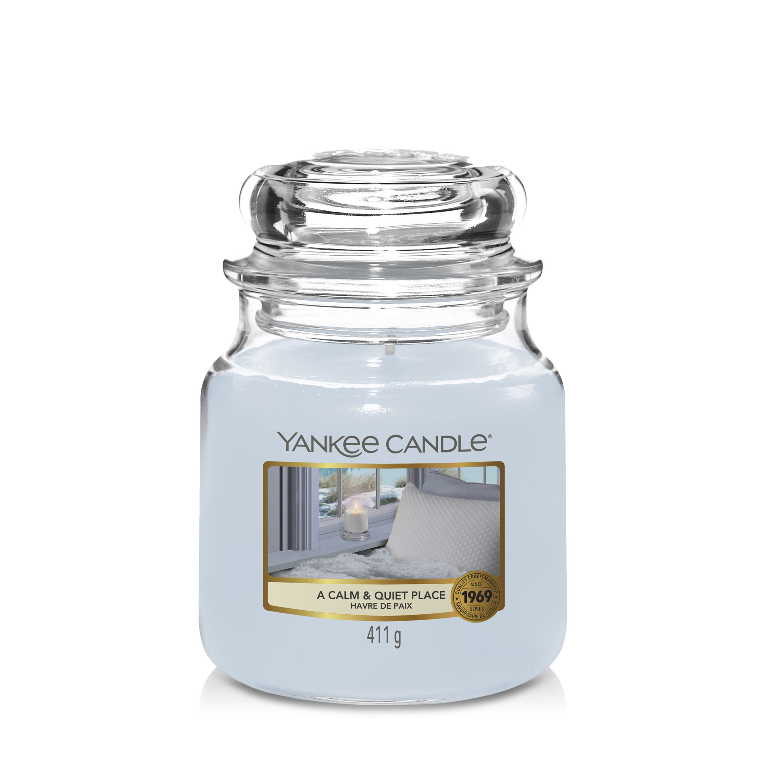 Yankee Candle Classic Medium Jar Candles Scented Candle A Calm & Quiet Place 411 g