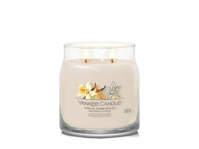 Yankee Candle Signature Medium Jar Scented candle Vanilla Creme Brulée 368 g
