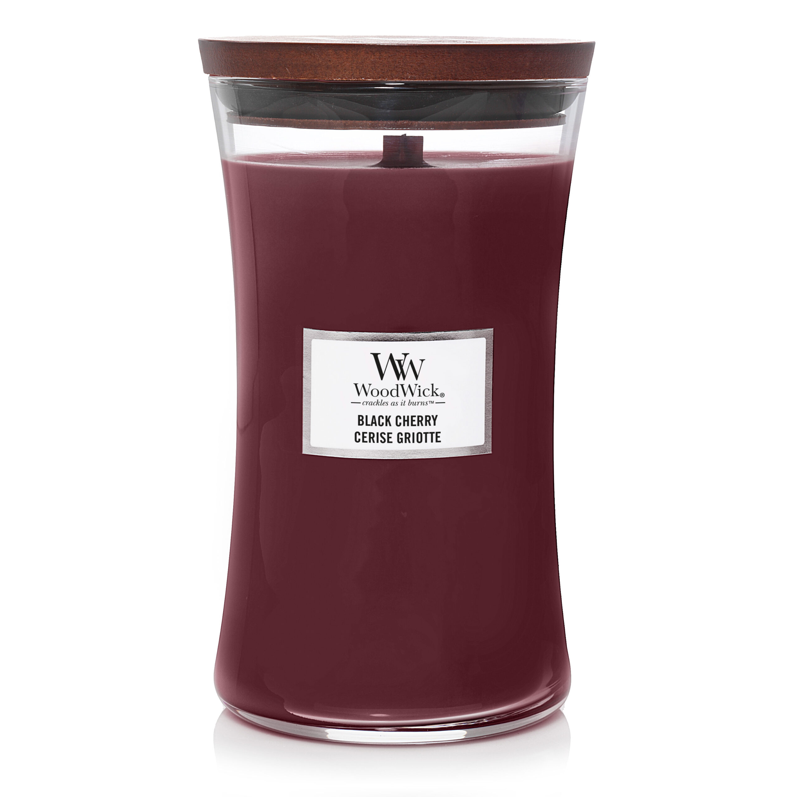 WoodWick Large Hourglass Candles Scented Candle Black Cherry 609,5 g