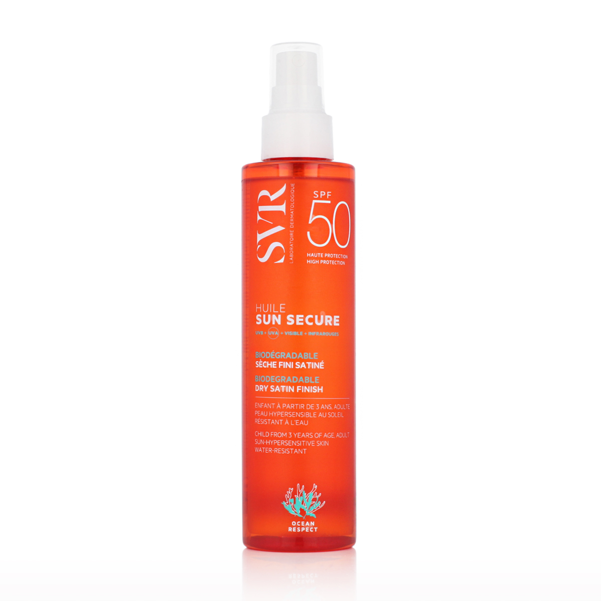 SVR Sun Secure Dry Satin Finish Oil SPF 50+ 200 ml