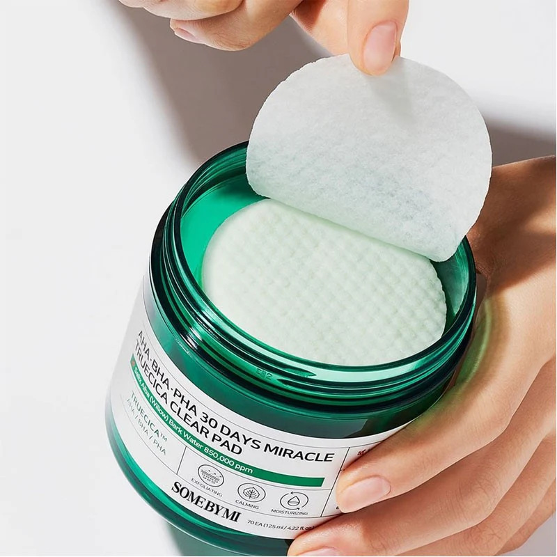 Some By Mi AHA.BHA.PHA 30 Days Miracle Truecica Clear Pad 70 pcs. - imagine 2