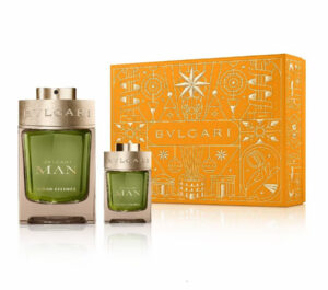 Juice Fragrance Xmas 2024 Set Bvlgari: Wood Essence, Apa de parfum, Pentru Barbati, 100 ml + Wood Essence, Apa de parfum, Pentru Barbati, 15 ml *Miniature
