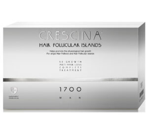 Labo, Crescina Follicular Islands 1700, For Growth Stimulation, Ampoules Treatment Serum, For Scalp, Pentru Barbati, 10 +10 pcs