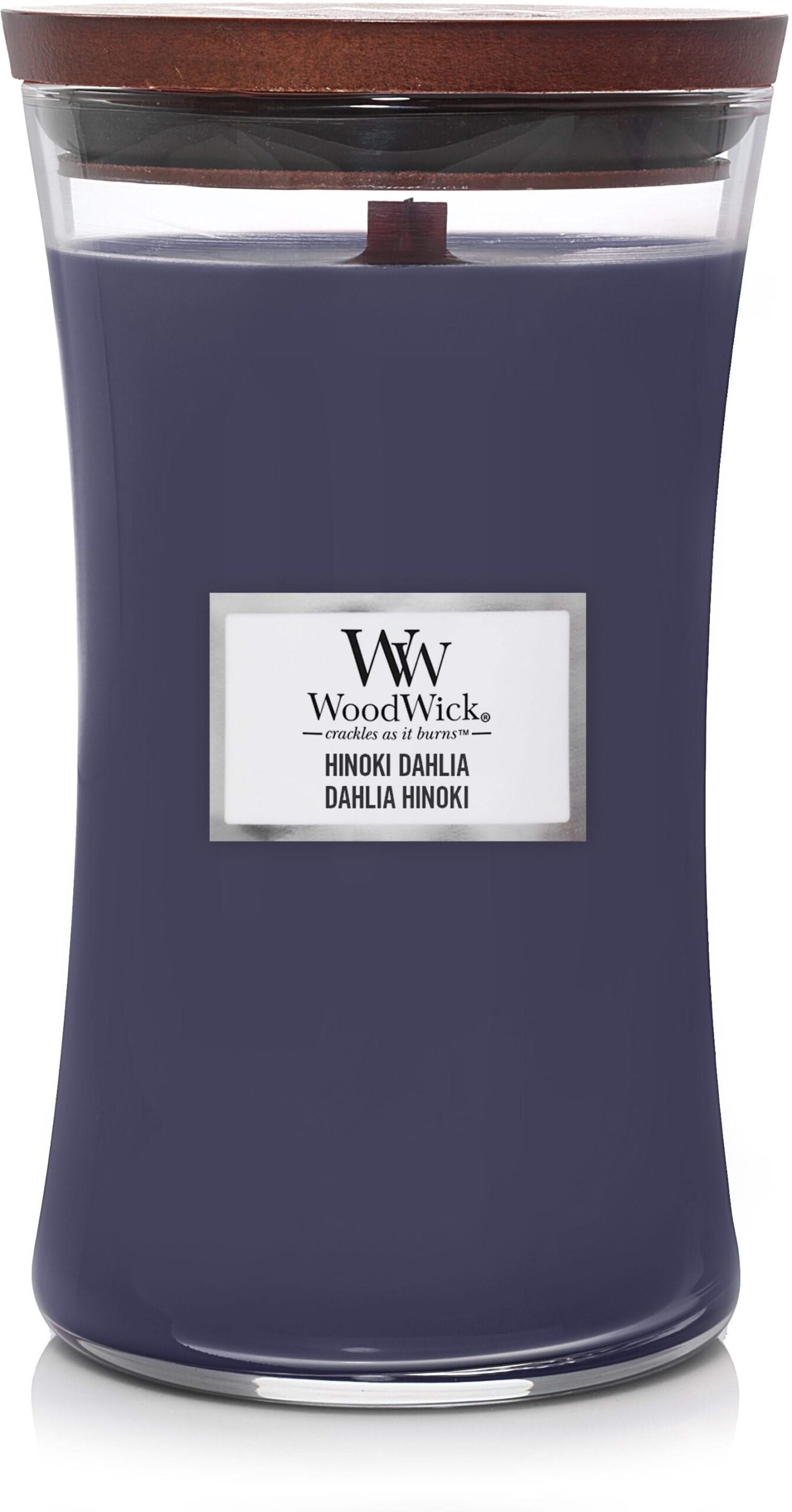WoodWick Large Hourglass Candles Scented Candle Hinoki Dahlila 609,5 g