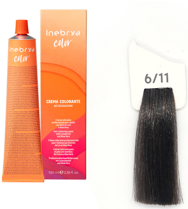 Inebrya Color Ash Intense (6/11 Dark Blonde Intense Ash) 100 ml