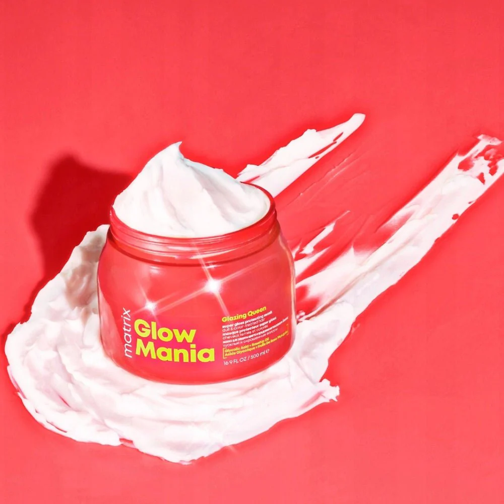 Matrix Glow Mania Glazing Queen Super Gloss Protecting Mask 500 ml - imagine 4