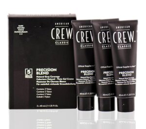 Set American Crew: Precision Blend, Semi-Permanent Hair Dye, 2-3 , 40 ml + Precision Blend, Semi-Permanent Hair Dye, 2-3 , 40 ml + Precision Blend, Semi-Permanent Hair Dye, 2-3 , 40 ml