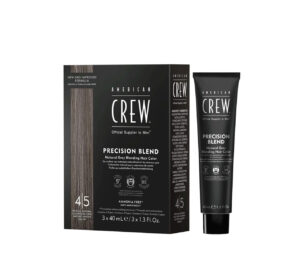 Set Trio, American Crew, Precision Blend, Semi-Permanent Hair Dye, 4-5 Natural Grey, 3 pcs, 40 ml
