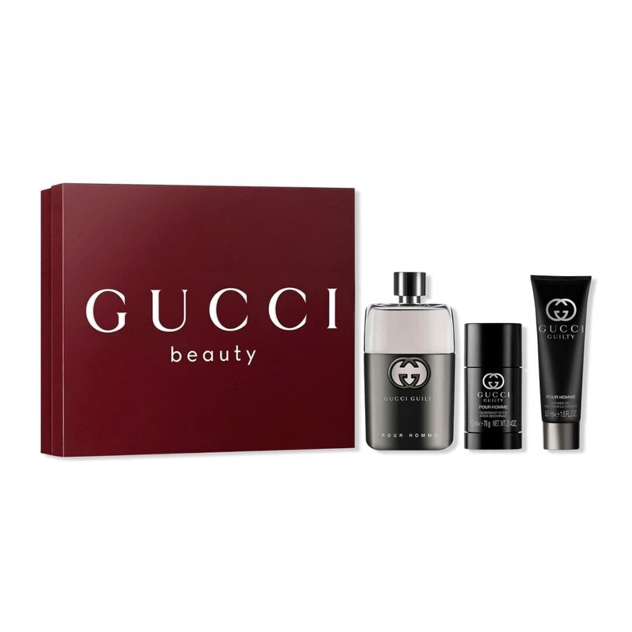 Gucci Guilty Pour Homme EDT 90 ml + DST 75 ml + SG 50 ml (Barbati)