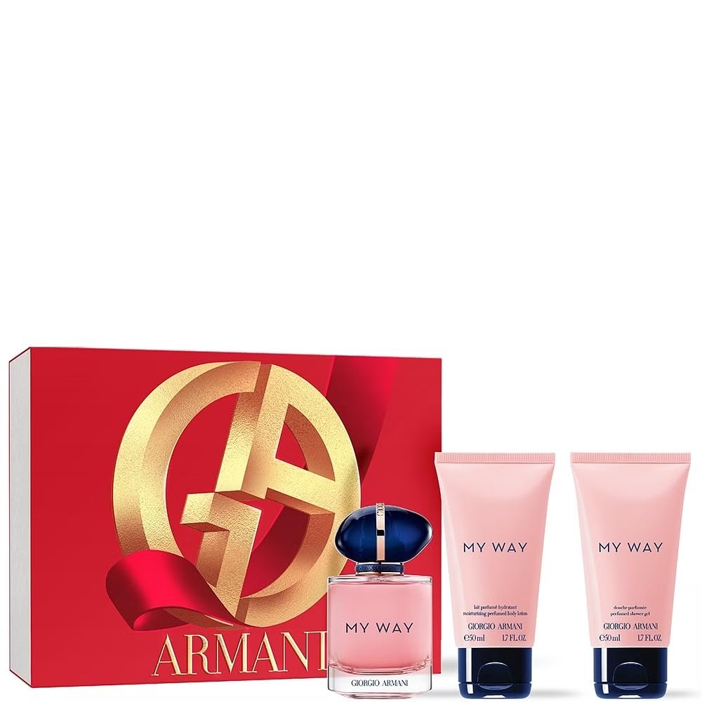 Set Giorgio Armani: My Way, Body Lotion, 50 ml + My Way, Gel de dus, For All Skin Types, 50 ml + My Way, Apa de parfum, Pentru Femei, 50 ml