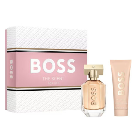 Set Hugo Boss: The Scent, Apa de parfum, Pentru Femei, 30 ml + The Scent, Hydrating, Body Lotion, 50 ml