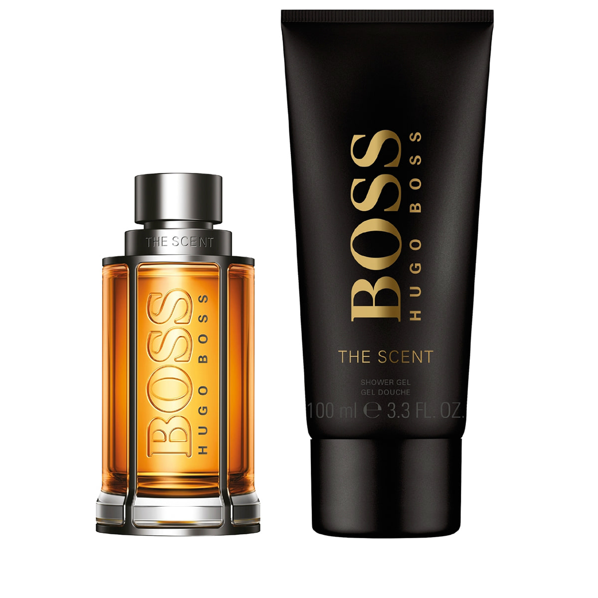 Set Hugo Boss: The Scent, Apa de toaleta, Pentru Barbati, 50 ml + The Scent, Cleansing, Gel de dus, For All Skin Types, 100 ml