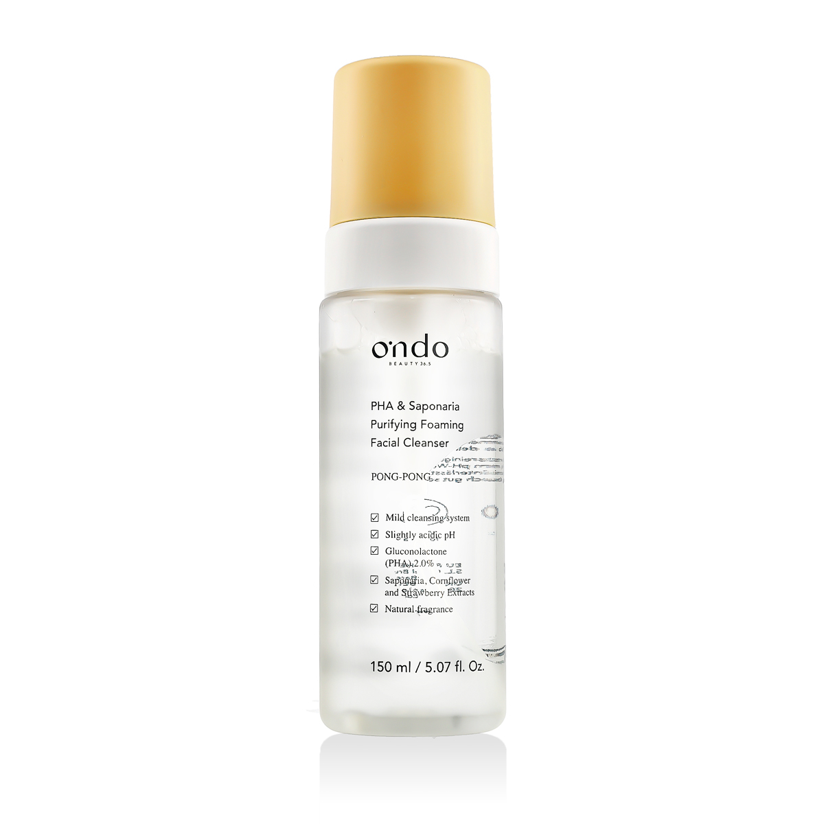 Ondo Beauty 36.5 PONG-PONG PHA & Saponaria Purifying Foaming Cleanser 150 ml - imagine 2