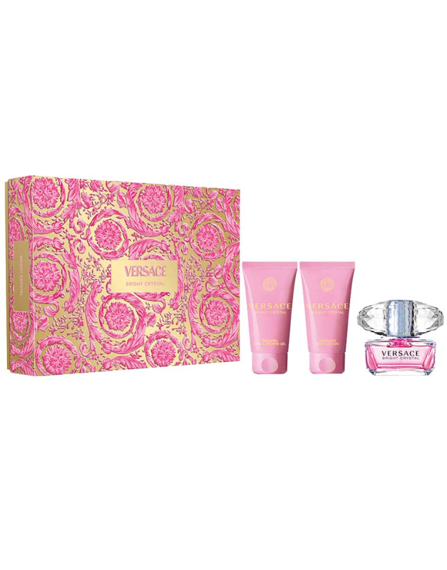 Versace Bright Crystal EDT 50 ml + SG 50 ml + BL 50 ml (Femei)