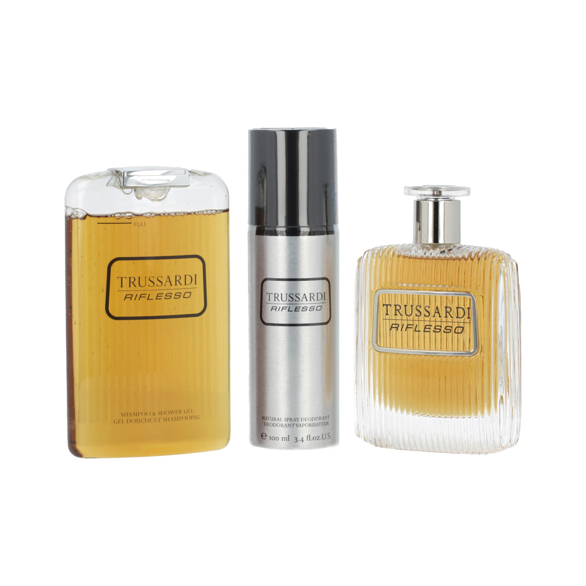 Trussardi Riflesso EDT 100 ml + DEO VAPO 100 ml + SG 200 ml (Barbati) - imagine 2