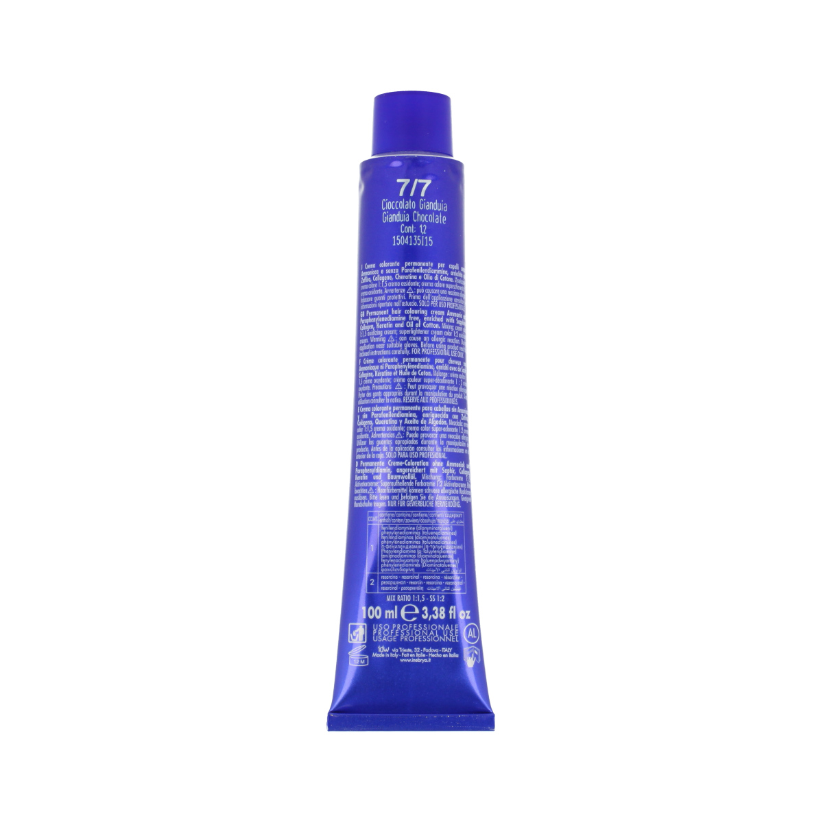 Inebrya Bionic Color Chocolate (7/7 Gianduia Chocolate) 100 ml - imagine 2