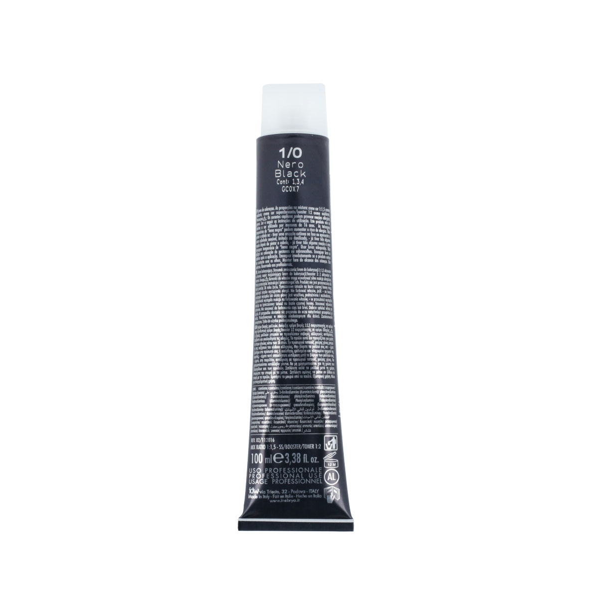 Inebrya Color Natural (1/0 Black) 100 ml - imagine 2