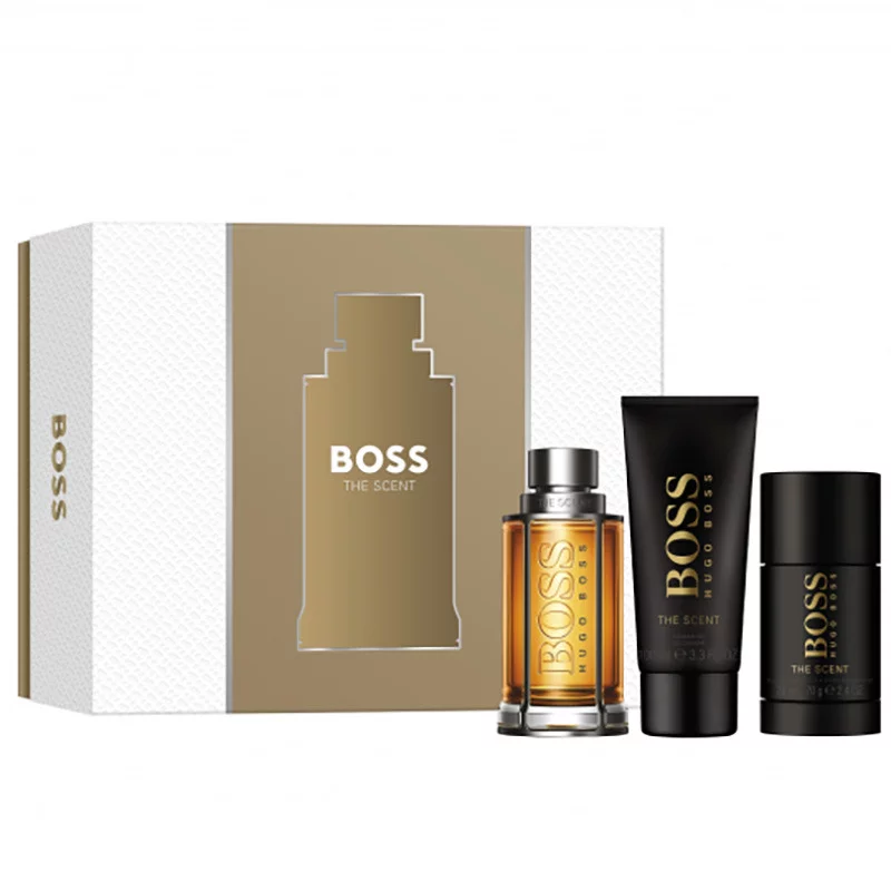 Boss The Scent For Him EDT 100 ml + DST 75 ml + SG 100 ml (Barbati)