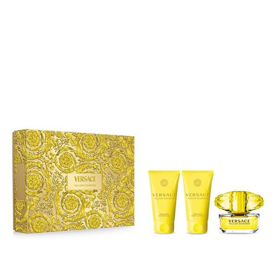 Versace Yellow Diamond EDT 50 ml + SG 50 ml + BL 50 ml (Femei)