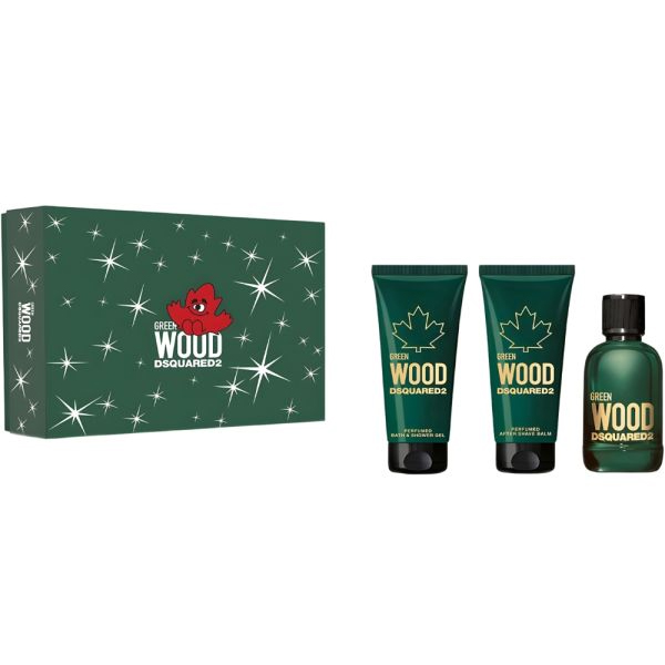 Dsquared2 Green Wood EDT 100 ml + ASB 100 ml + SG 100 ml (Barbati)