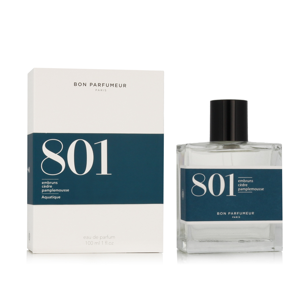 Bon Parfumeur 801 sea spray, cedar, grapefruit Apa de parfum 100 ml (unisex)