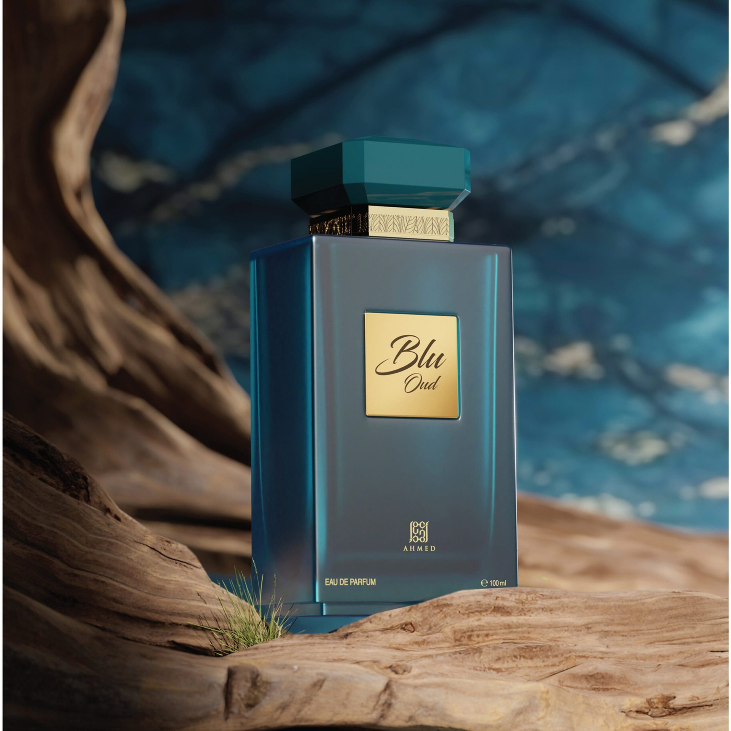 Ahmed Al Maghribi Blu Oud Extrait de Parfum 100 ml (Barbati) - imagine 3