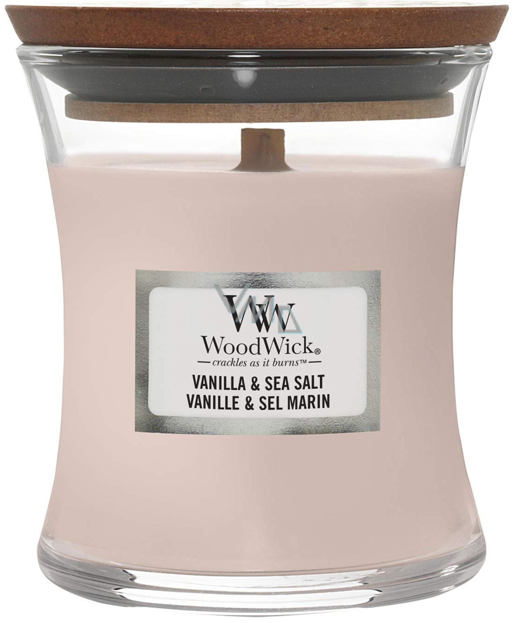 WoodWick Mini Hourglass Candles Scented Candle Vanilla & Sea Salt 85 g