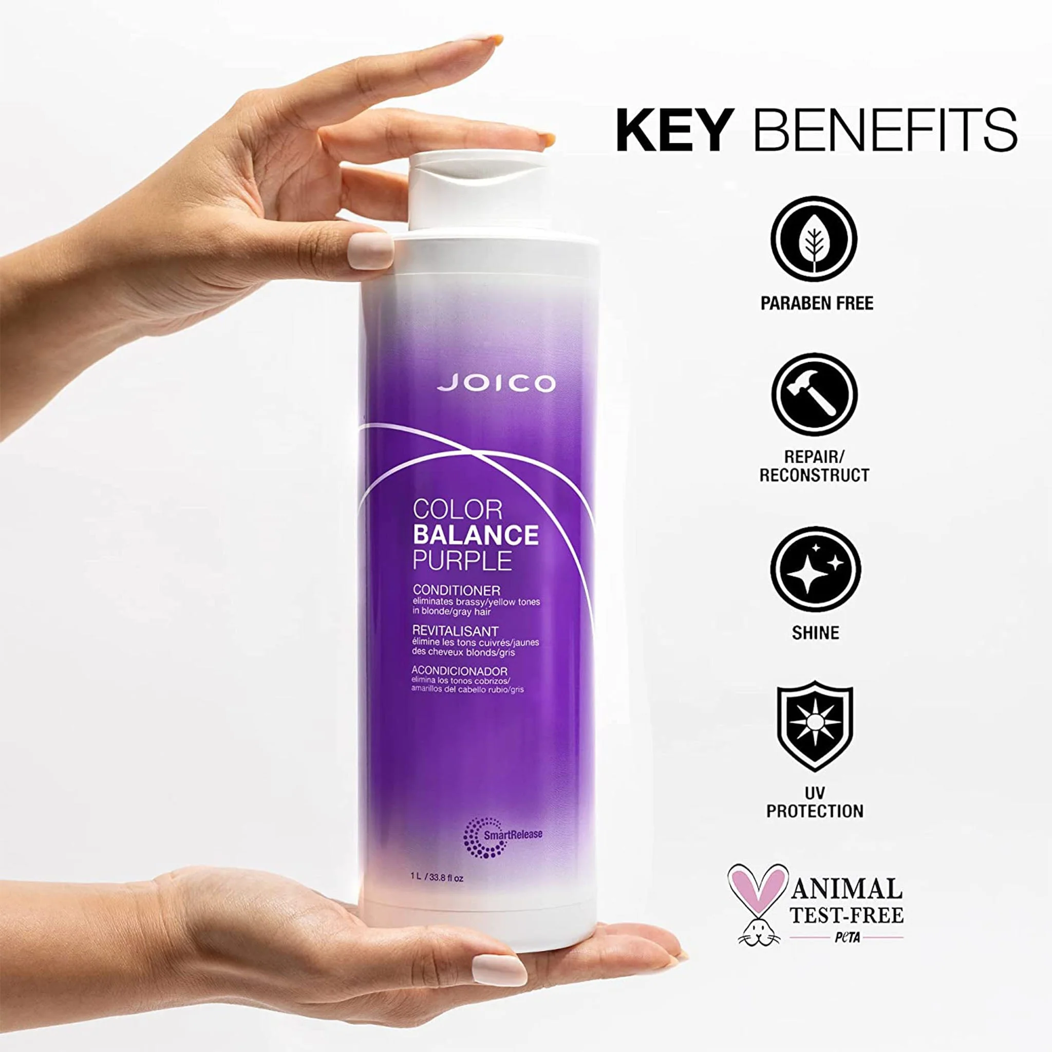 Joico Color Balance Purple Conditioner 1000 ml - imagine 2