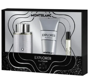 Montblanc Explorer Platinum Apa de parfum 100 ml + Apa de parfum MINI 7.5 ml + SG for Body & Hair 100 ml (Barbati)