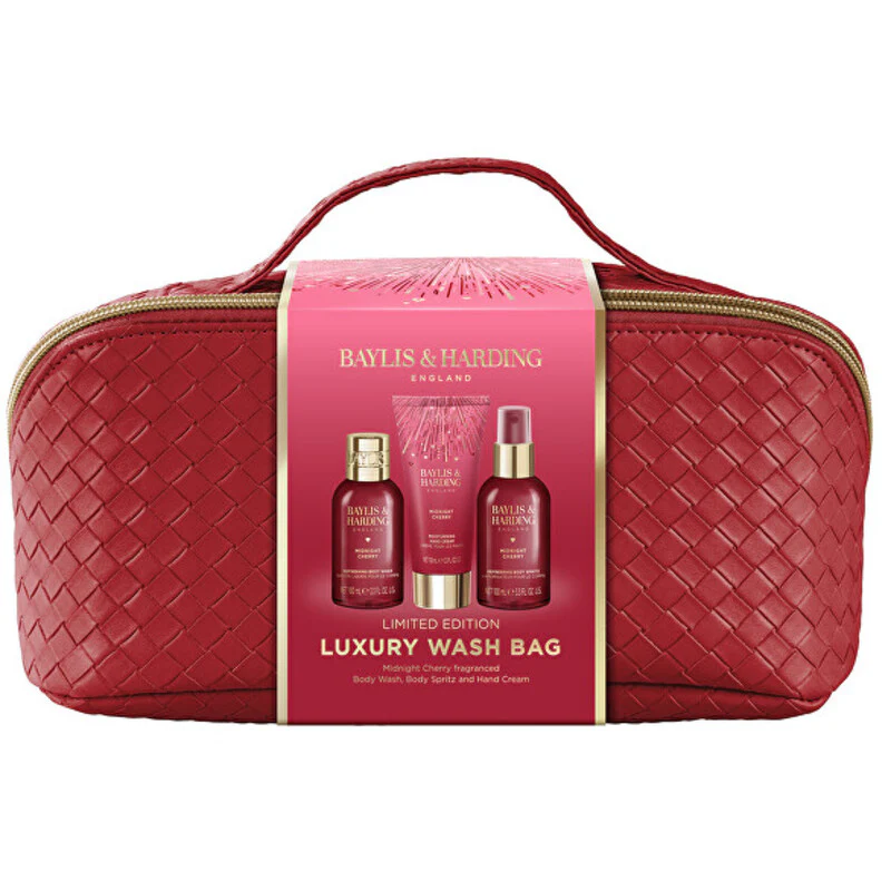 Baylis & Harding Midnight Cherry Set with Cosmetic Bag Femei
