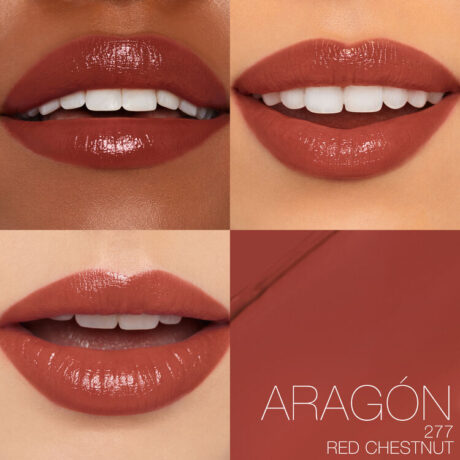 NARS_SP25_AfterglowCollection_PDPCrop_SensualShineLipstick_Onmodel_Grid_15_Aragon_GLBL