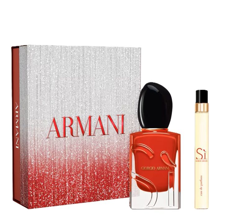 Giorgio Armani Sì Passione Apa de parfum Refillable 50 ml + Apa de parfum Refillable Miniature 10 ml (Femei)