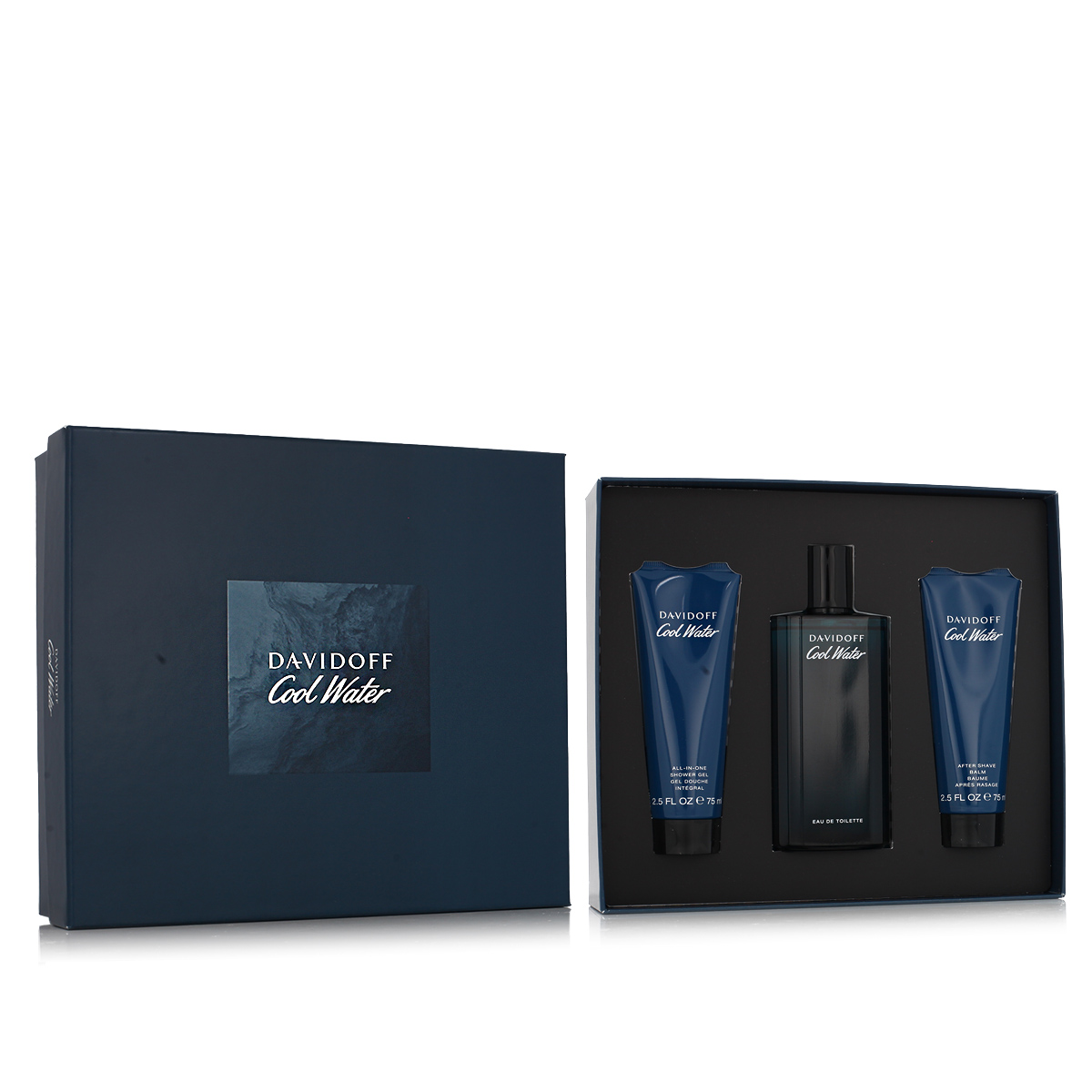 Davidoff Cool Water Pentru Barbati EDT 125 ml + ASB 75 ml + SG 75 ml (Barbati)