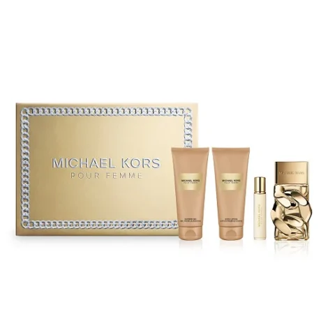 Michael Kors Pour Femme Apa de parfum 100 ml + Apa de parfum MINI 10 ml + SG 100 ml + BL 100 ml (Femei)